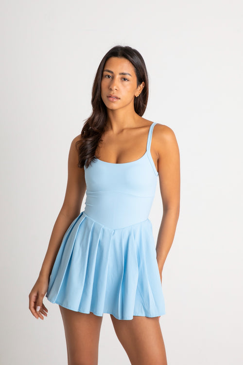 Dos Ace Dress Sky