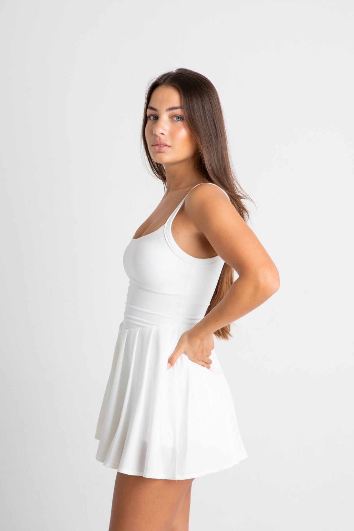 Dos Ace Dress White