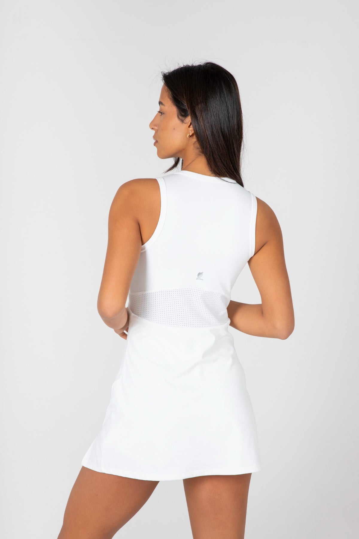 Dos Flow Dress White