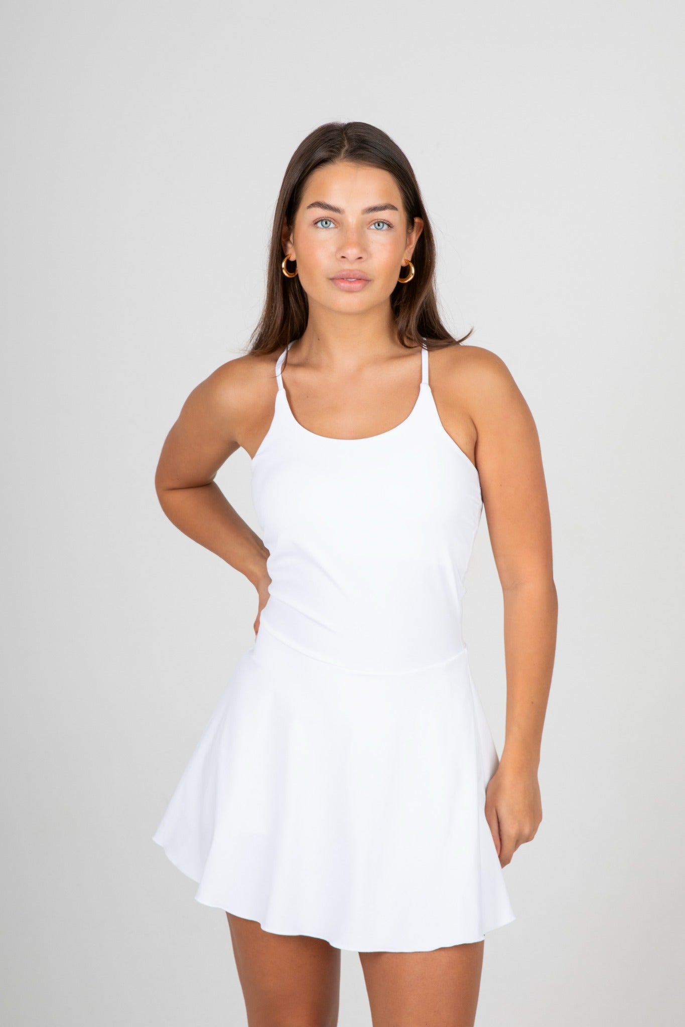 Dos Rallye-Kleid Weiß